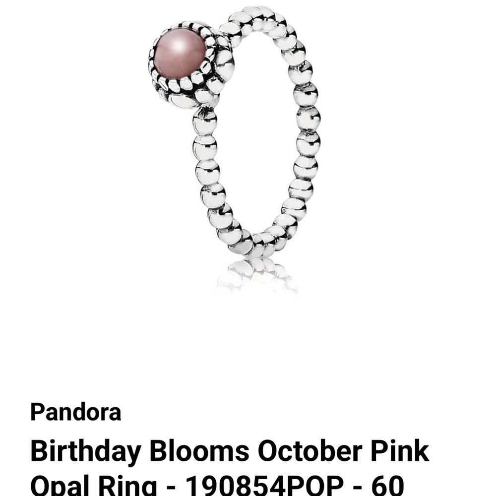 Pandora Birthday Blooms October Ring